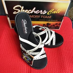 Skechers Rumbler Wave New Lassie White Wedge
